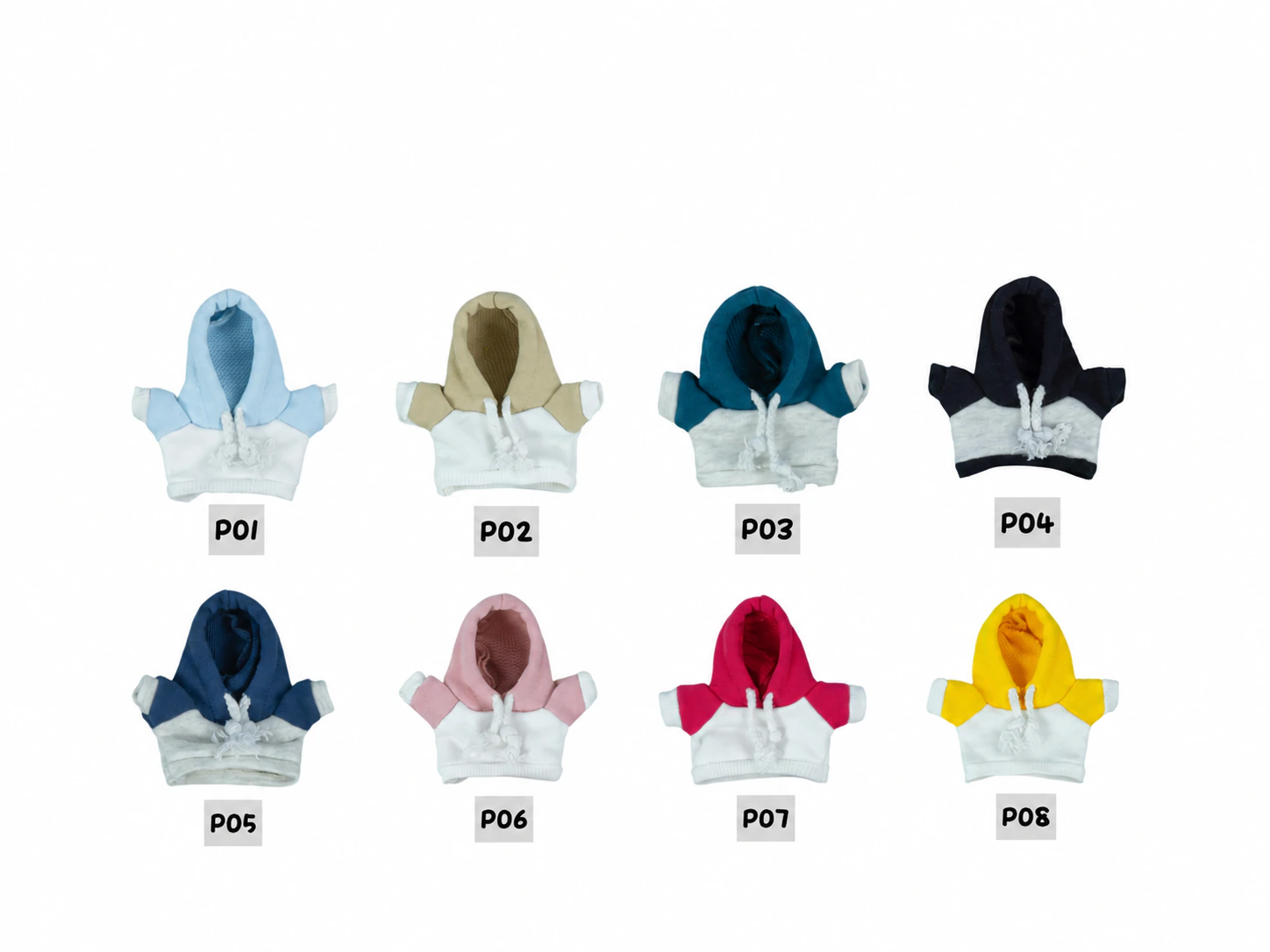 Color-block hoodie series · Models & colors