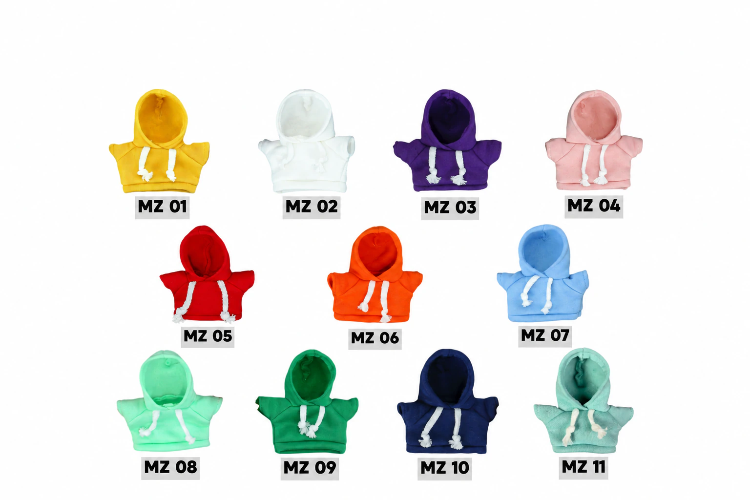 Cotton hoodie series · Models & colors