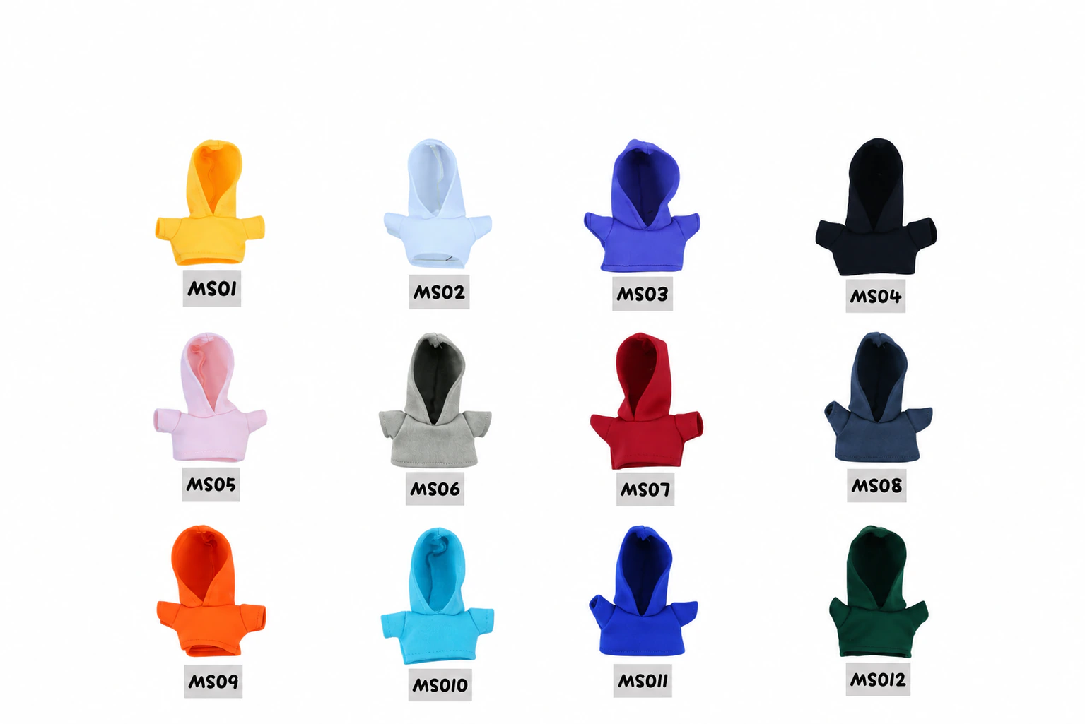 Lightweight hoodie series · Models & colors