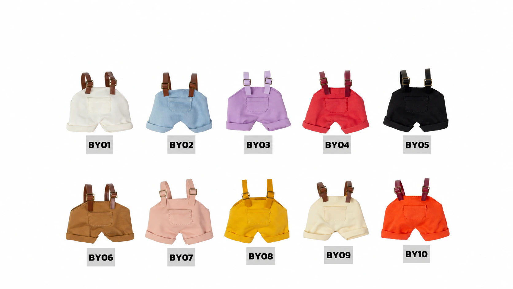 Pocket overalls series · Models & colors
